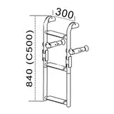 Trem Scaletta pieghevole per specchio di poppa