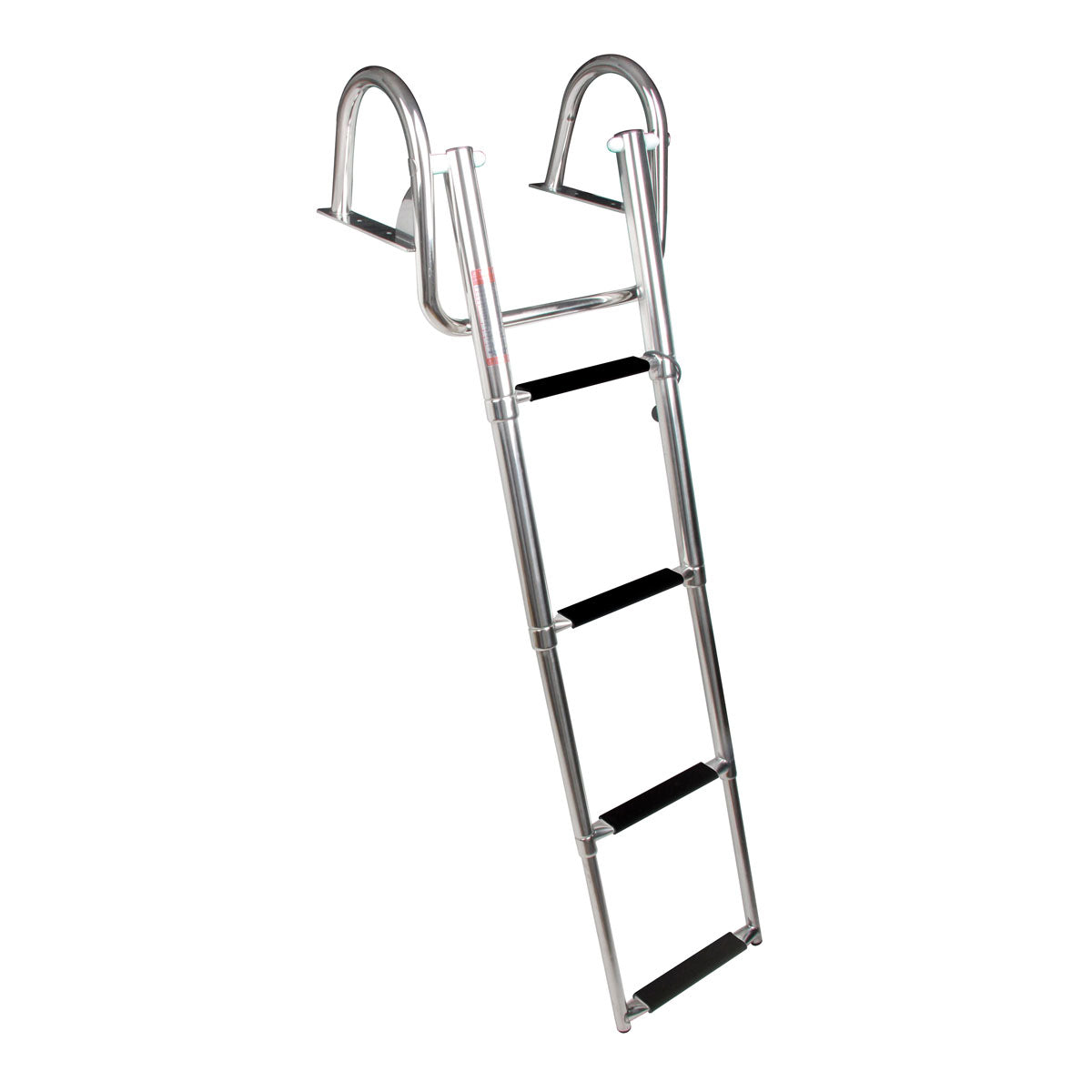 Escalera telescópica de plataforma Trem con asas, 3 peldaños, color negro