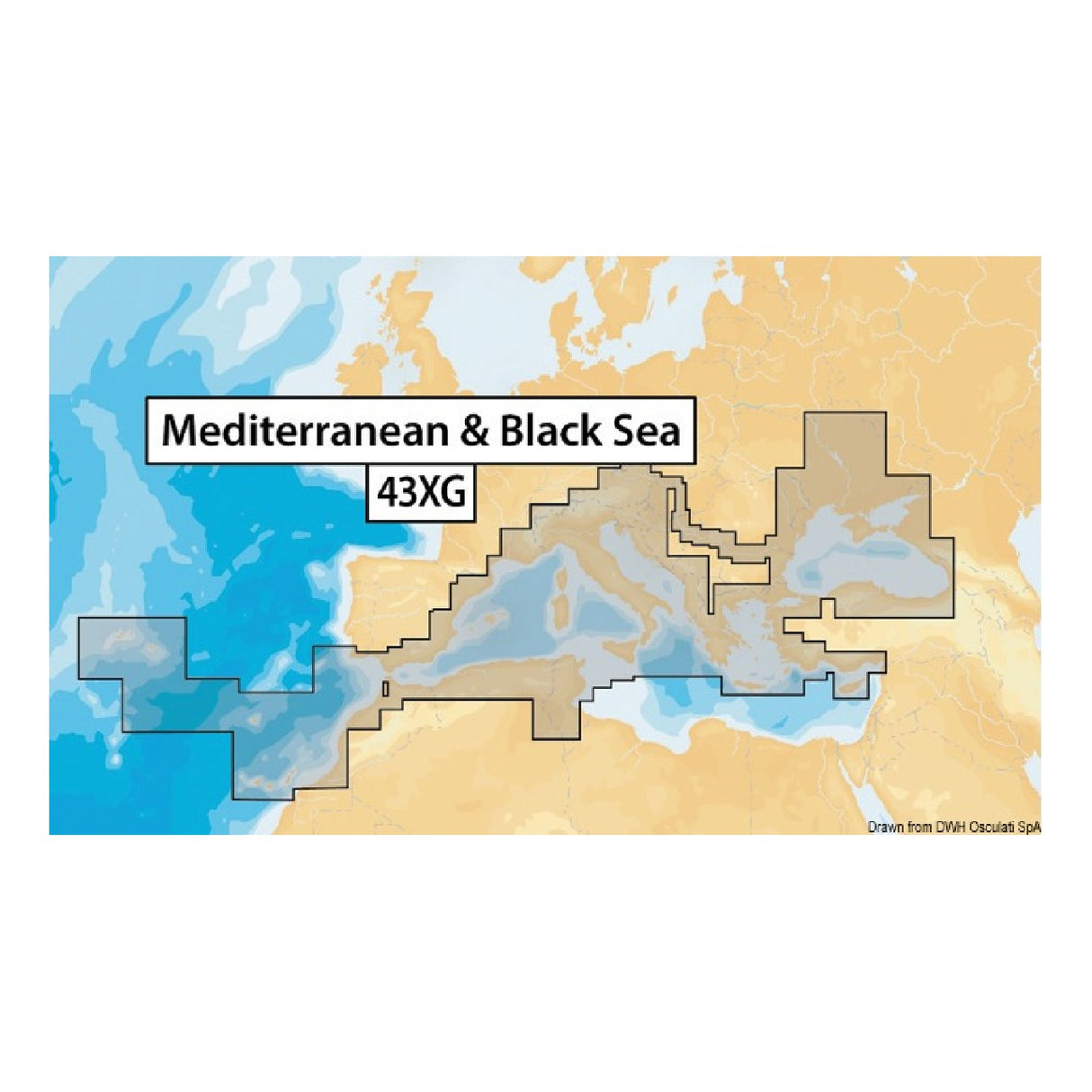 Navionics Cartografia Navionics XL9-43XG NAVIONICS+ Mediterraneo, Mar Nero, Canarie e Azzorre