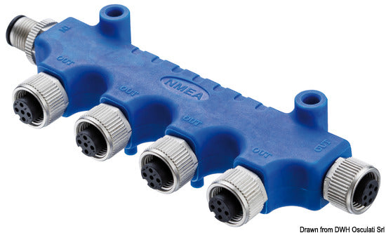 Osculati Conector NMEA 2000 de 4 vías 4 Amperios 60V 29.363.06