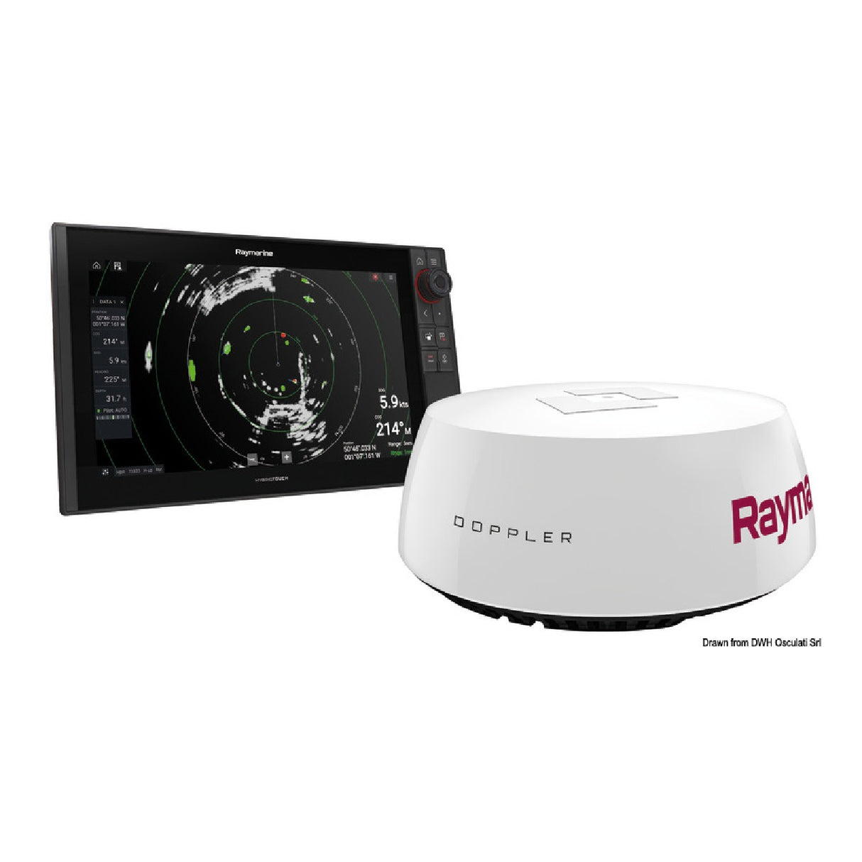Radar Doppler Raymarine Quantum Q24D 18 pulgadas + cables 10 m