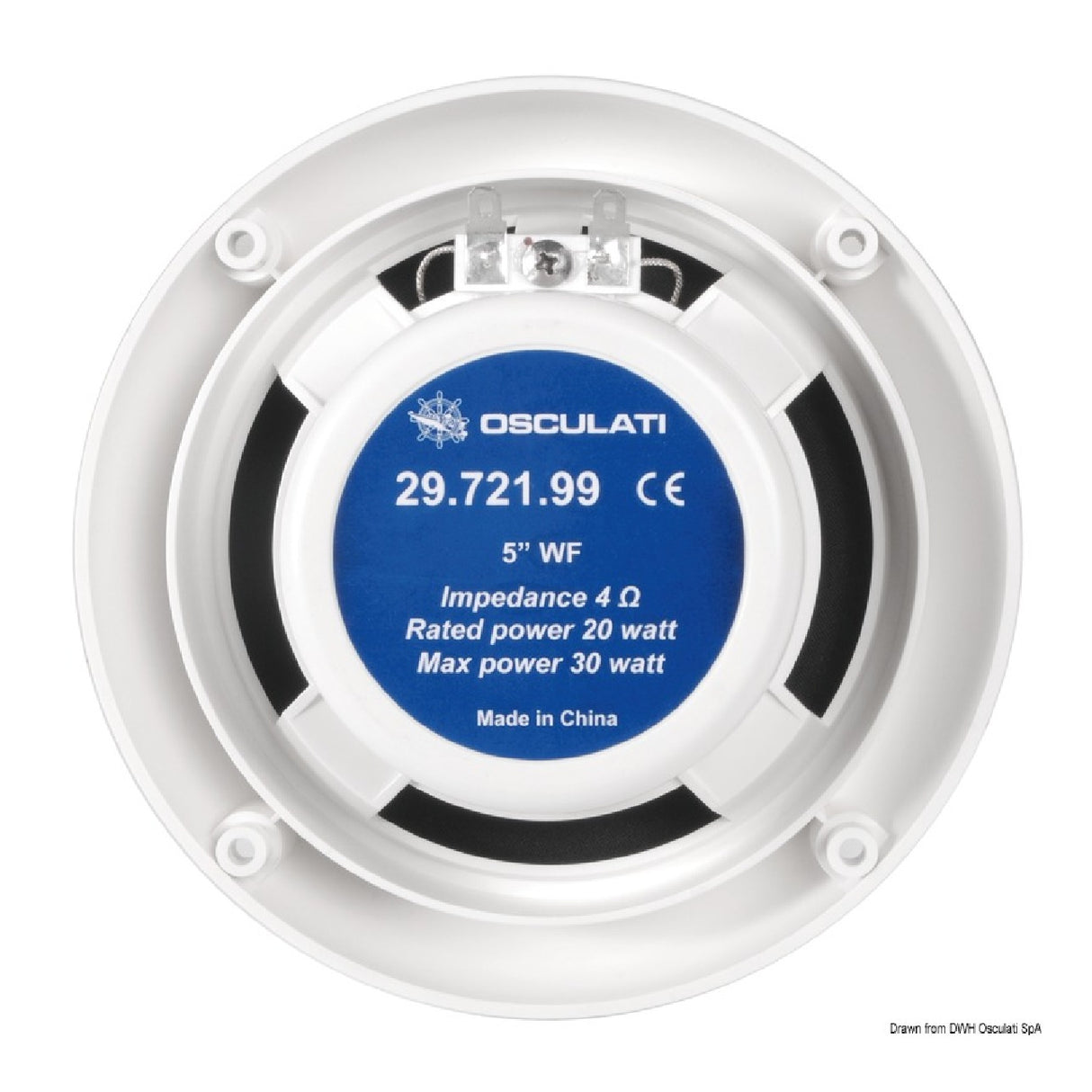 Altavoces estéreo de dos vías Osculati Versión Slim, profundidad 23 mm 29.721.98