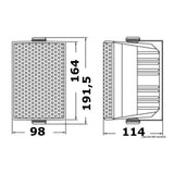 Osculati 2-Wege-Stereo-Lautsprecher CABINET-Serie für den Außen-/Innenbereich 29.730.01