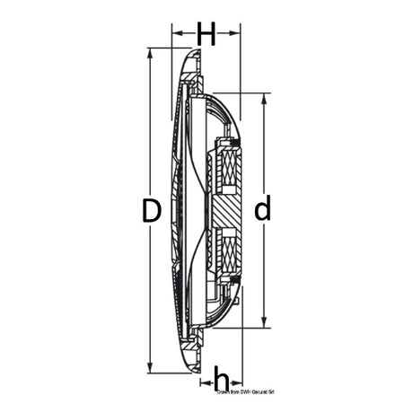 Osculati Ultraflache Doppelkonus-Stereolautsprecher 29.742.01