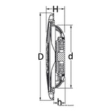 Osculati Casse stereo ultra piatte a doppio cono 29.742.01 - AmerigoStore
