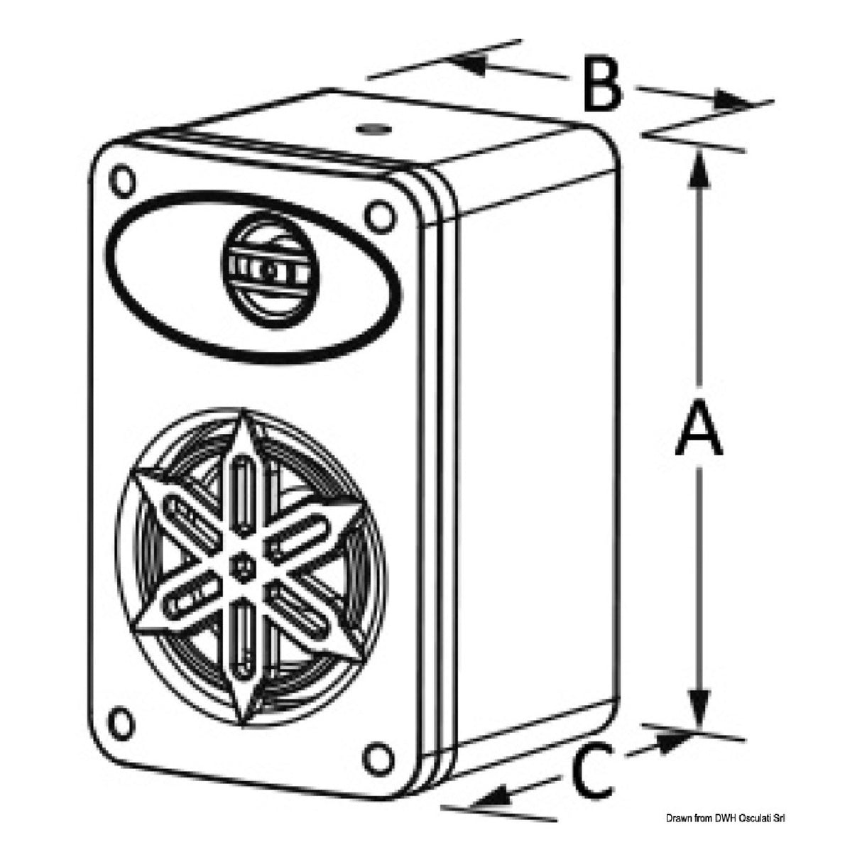 Osculati Casse stereo due vie per interno 29.746.01