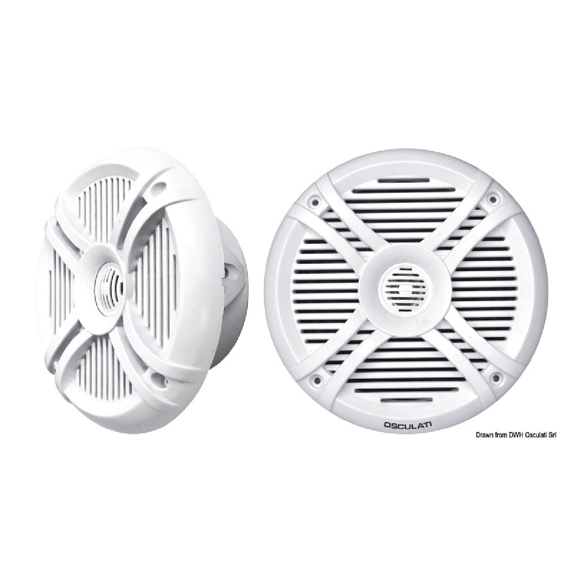 Altavoces bidireccionales Osculati con LED multicolor programables 29.747.01