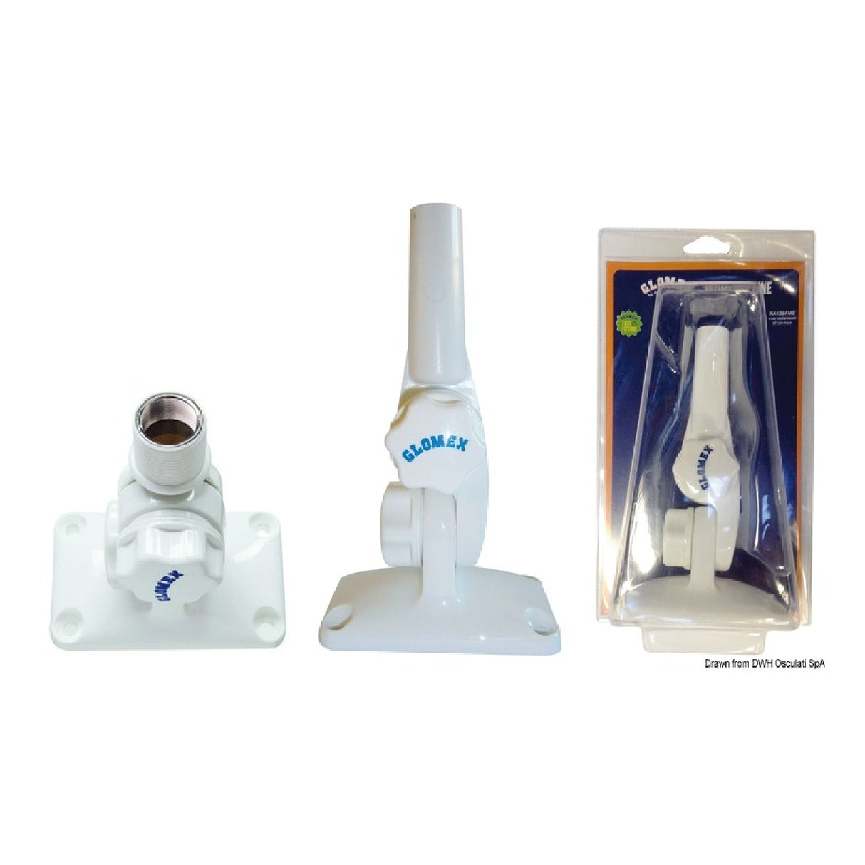 Base articulada de nailon Glomex