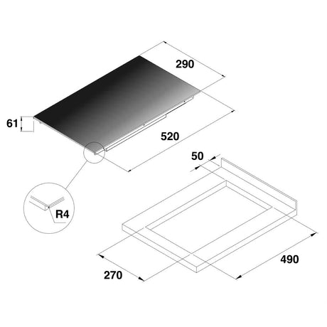 Ocean System 2-burner induction hob