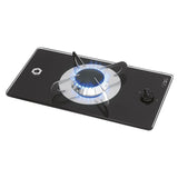 Placa de gas de cristal empotrada con 1 quemador, modelo PV1350