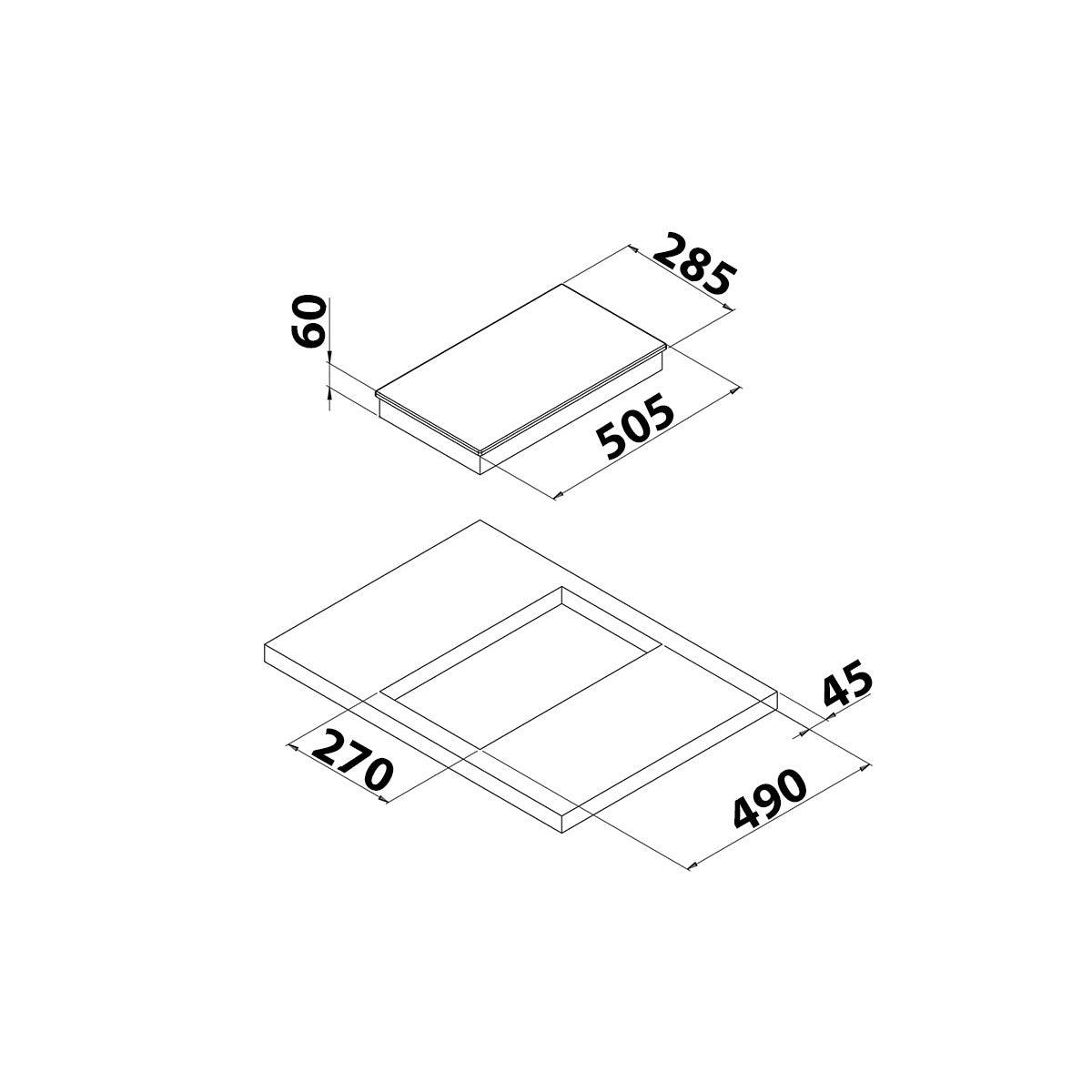 Can Piano cottura in vetroceramica a induzione modello PT1356