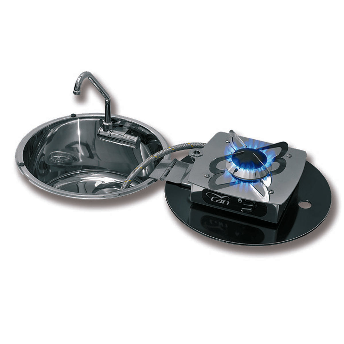 Placa de cocina abatible con bisagras para fregadero modelo LC1701