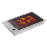 Elektrischer Glaskeramikgrill aus Edelstahl, Modell PB1328
