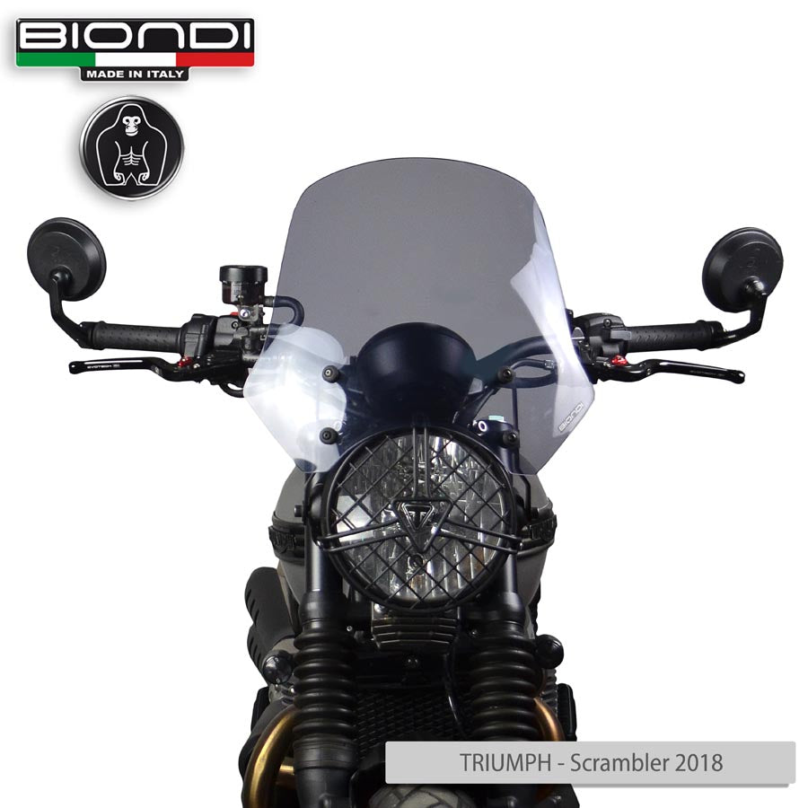 Biondi Cupolino Touring Fumè Chiaro Kawasaki Z650 RS / Triumph Scrambler, Speed, Twin - MPN 8010455