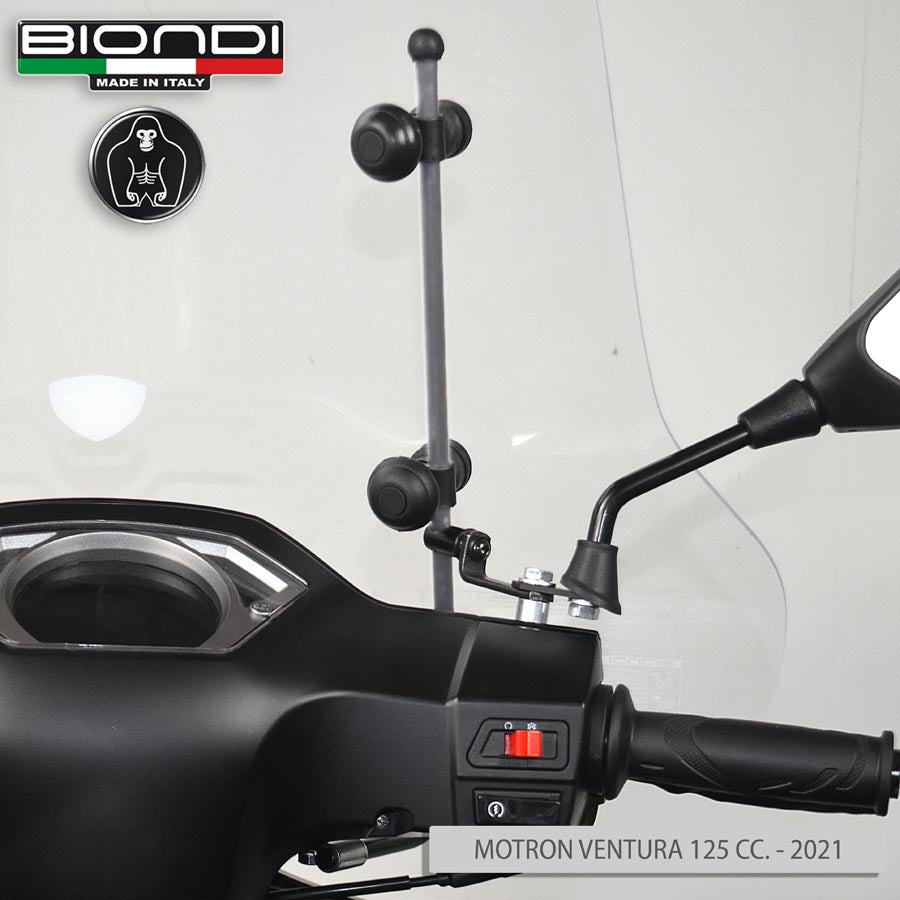 Biondi Parabrezza Mod. Z Trasparente LEM Coral 125 2024 con Attacchi