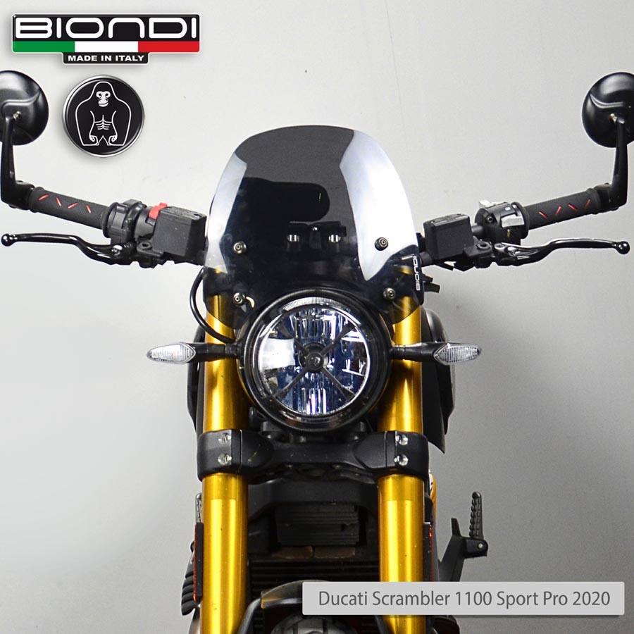Biondi Cupolino Sport Fumè Scuro Ducati Scrambler 400 / 800 / 1100 - MPN 8010406