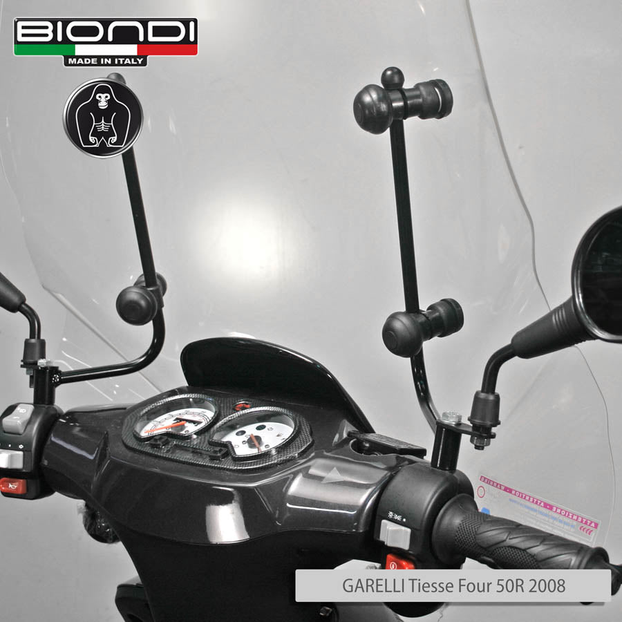 Biondi Parabrezza Pro SYM Megalo AK12 125 cc 2006 Trasparente con Attacchi