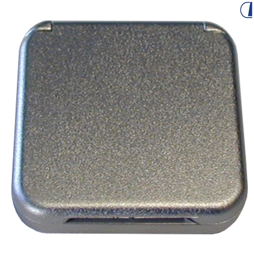 Di-Tec Coperchio argento satinato per prese elettriche quadrate