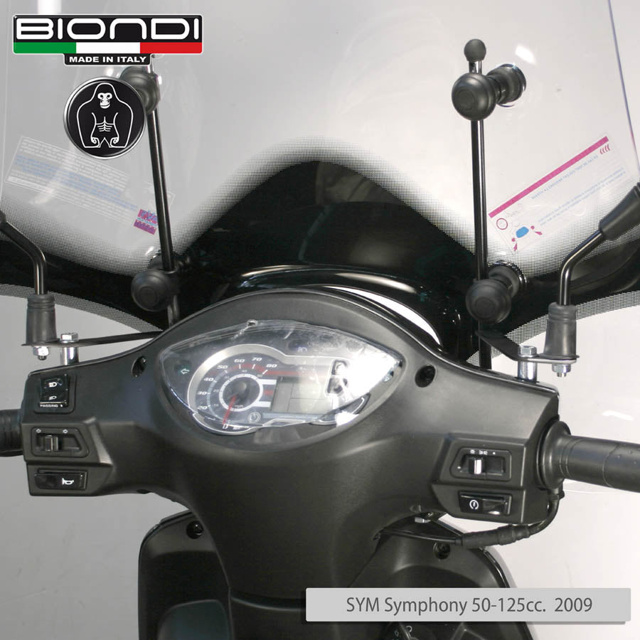 Biondi Parabrezza Z SYM Symphony Cargo 125 cc. 2021 con Kit Attacchi
