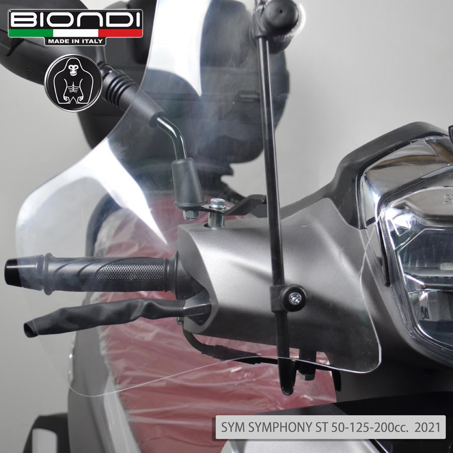 Biondi Parabrezza Z SYM Symphony ST 50/125/200 e Cup Little Club 2015-2020 con Attacchi