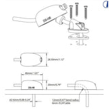 Di-Tec Passacavo profilo ribassato per cavi 2-6 mm nero IPX68