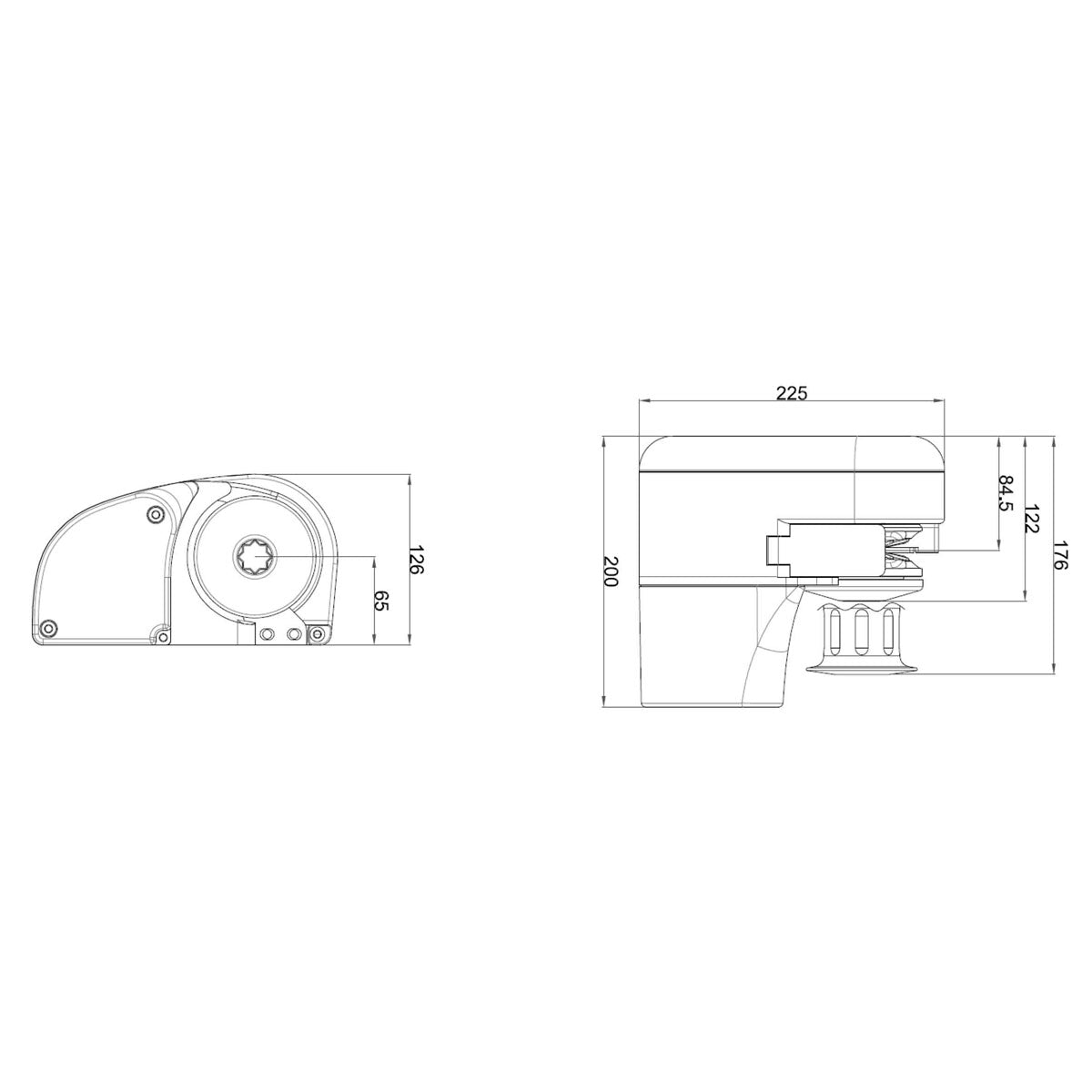 Verricello Italwinch iki (asse orizzontale)