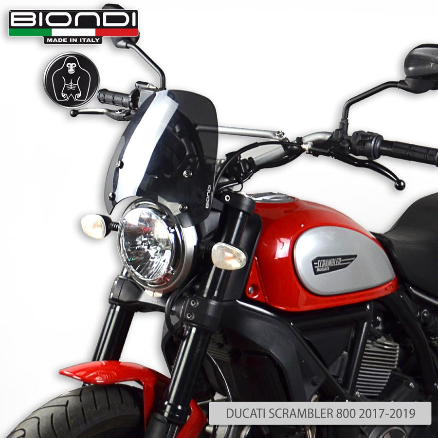 Biondi Cupolino Sport Fumè Scuro Ducati Scrambler 400 / 800 / 1100 - MPN 8010406