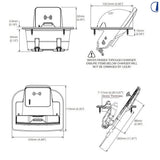 Di-Tec Caricabatterie wireless magnetico 10 W 12/24 V IPX6