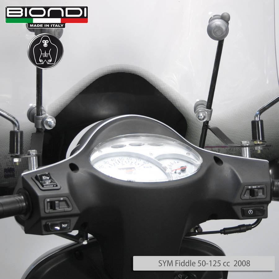 Biondi Parabrezza Z Peugeot Tweet 50/125/150cc EVO 2014-2019 con Attacchi