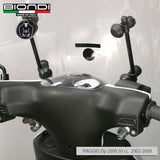 Biondi Parabrezza Club Piaggio Zip 50 cc. 2010 Trasparente con Attacchi