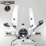 Biondi Parabrezza Z Piaggio Vespa PK 50/80/100/125 S 1982-1990 con Attacchi