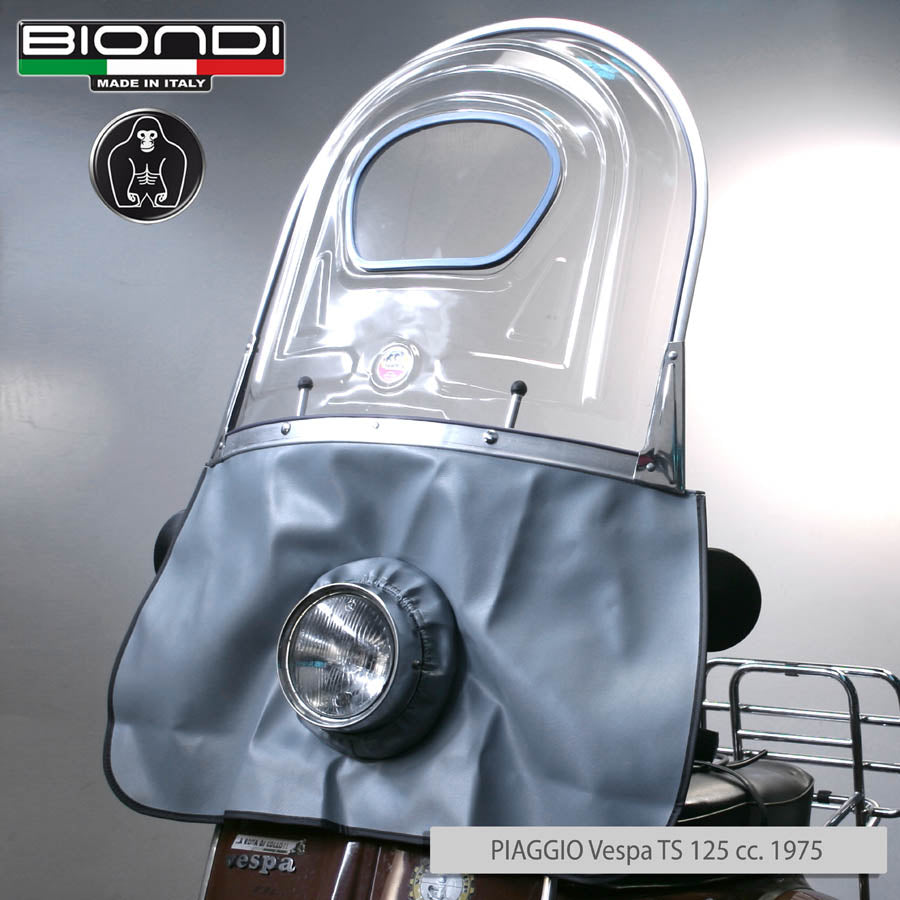 Biondi Parabrezza Club Vintage Vespa 50/90 Sprint 1963 completo di attacchi