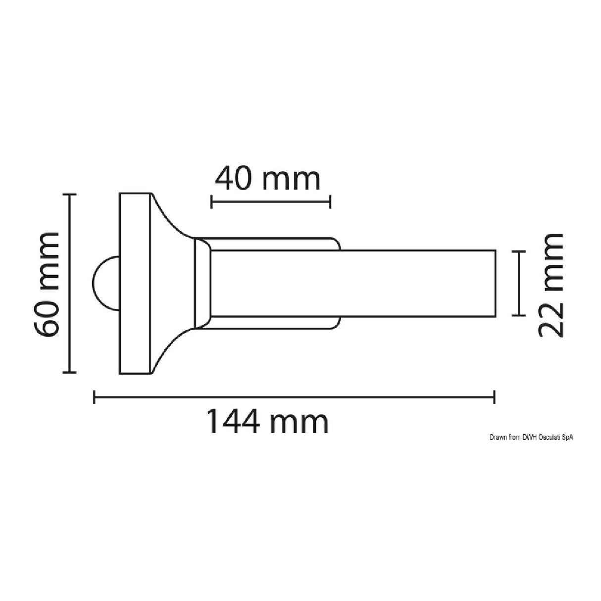 Osculati Boetta luminosa Mini One a LED 30.583.00