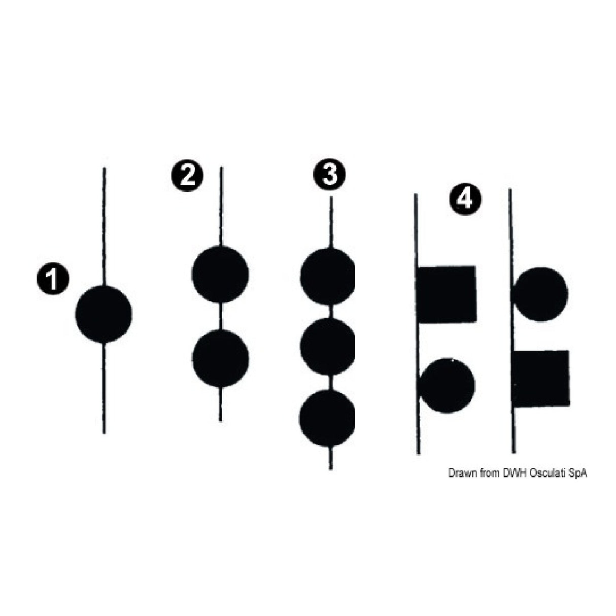 Osculati Pallone nero con diametro di mm 300 30.650.00