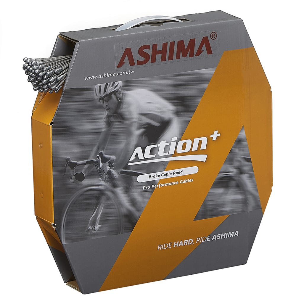 Ashima Filo Freno 100 PEZZI ACTION+ INOX SLICK d.1,5x1700mm intrecciato ROAD