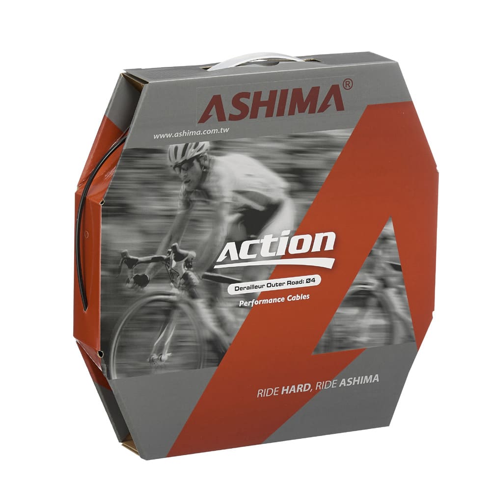 Ashima Guaina Cambio Box 50 mt ACTION 4,5mm Trattamento POM Universale Nero