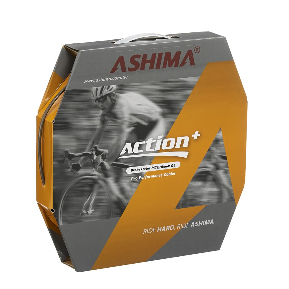 Ashima Guaina Freno Box 50 mt ACTION+ 5mm Trattamento PVDF Universale Nero