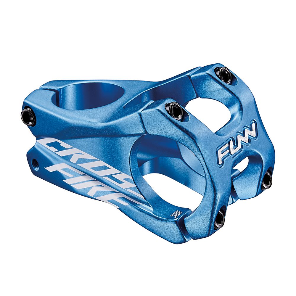 Funn Piantone MTB CROSSFIRE Alluminio diametro 31,8mm 35mm Rise 0 gradi Blu