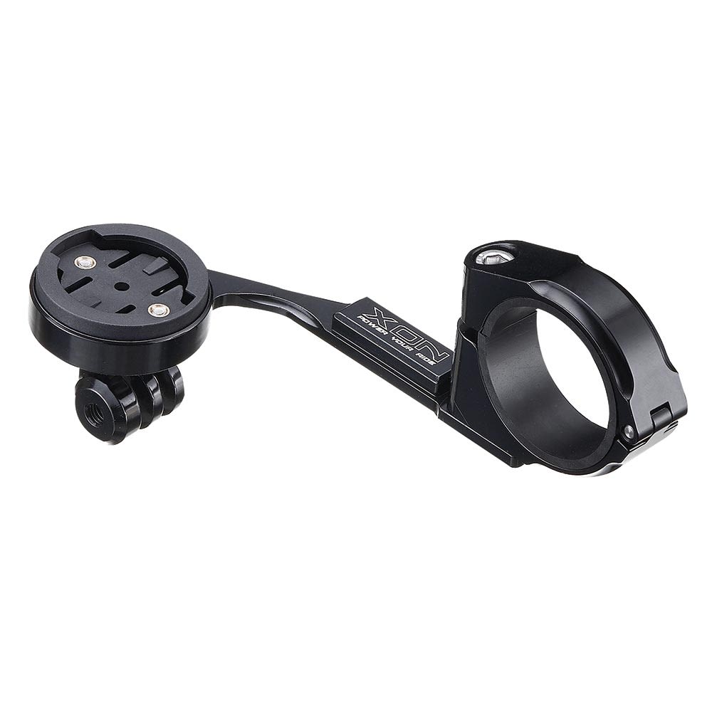 Xon Staffa Supporto Frontale Garmin Edge+GoPro in Alluminio CNC Nero