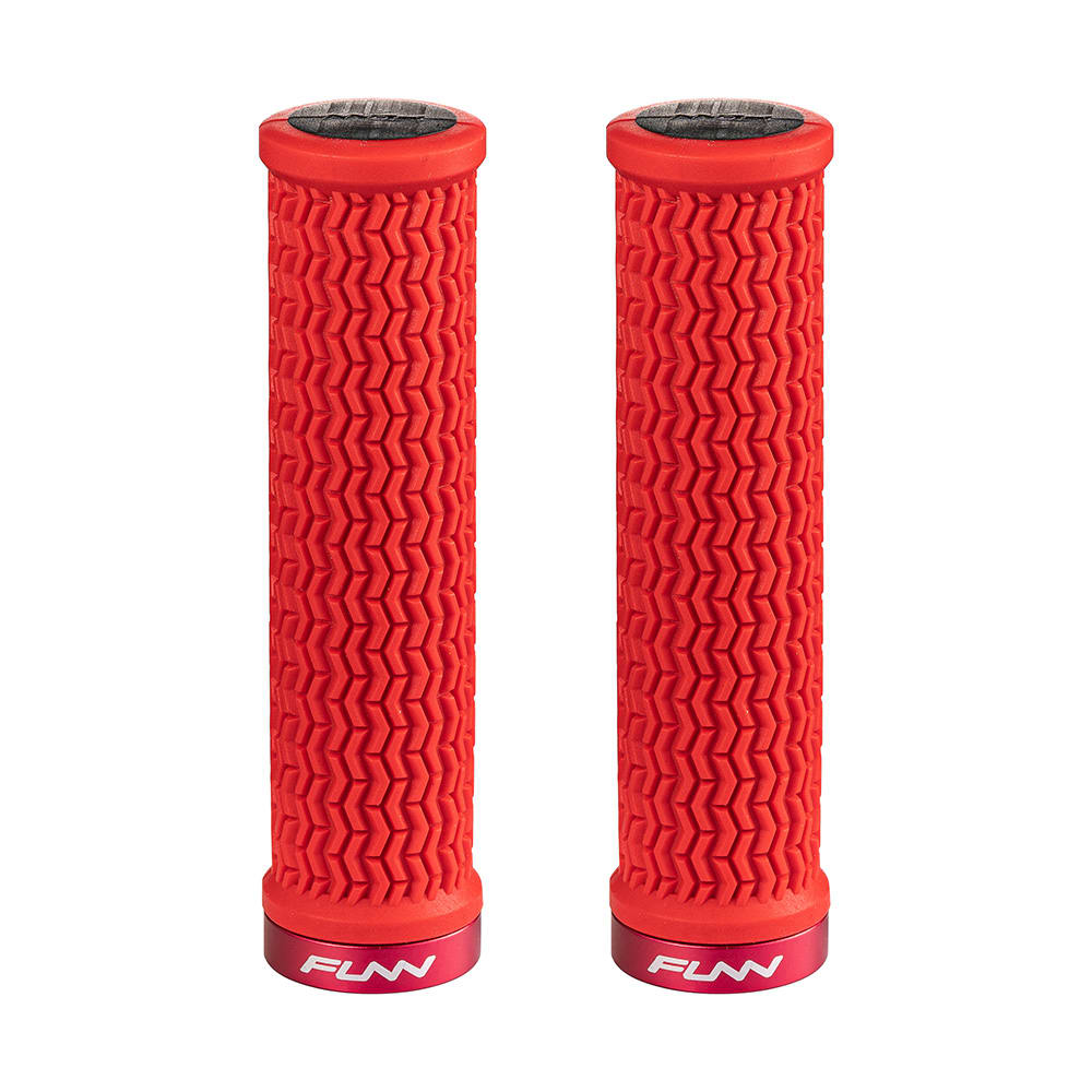 Funn Manopola HOLESHOT 31mm con Collarino in Alluminio Rosso