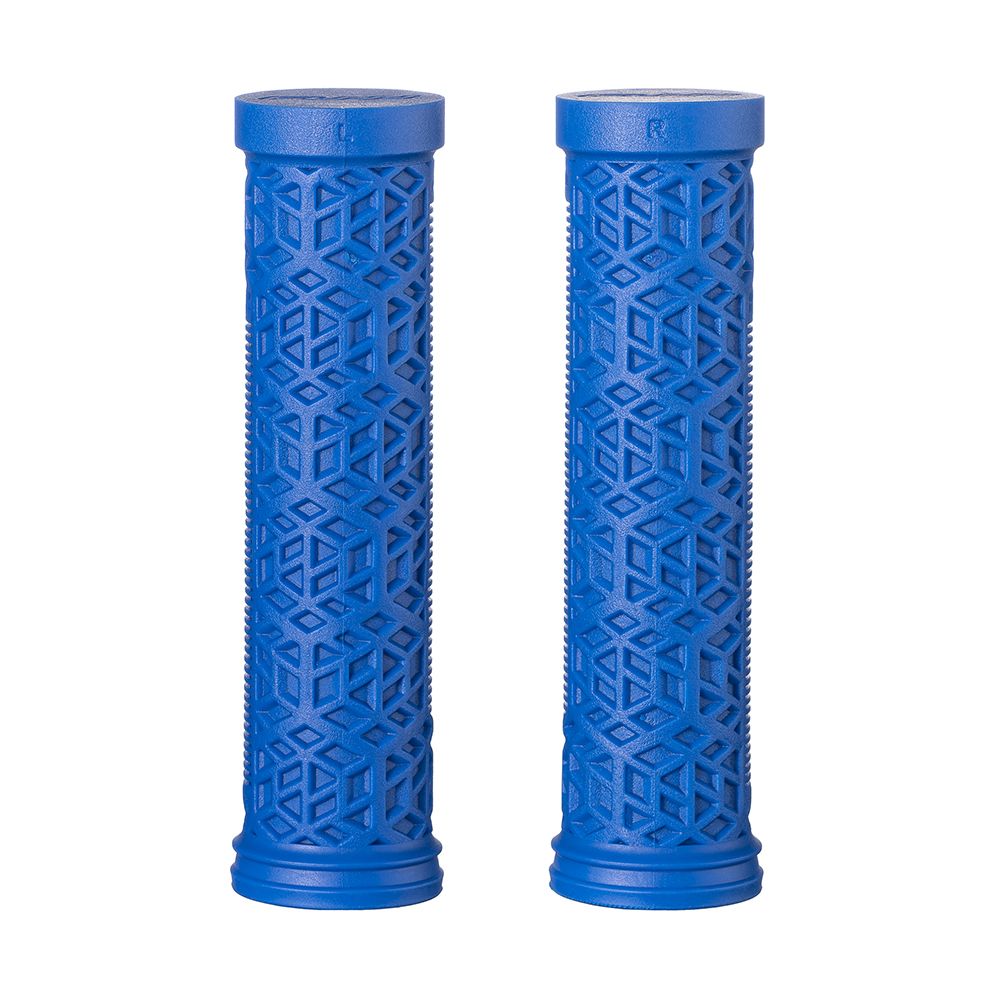 Funn Manopola HILT ES 30mm in Gomma Blu con Collarino in Alluminio