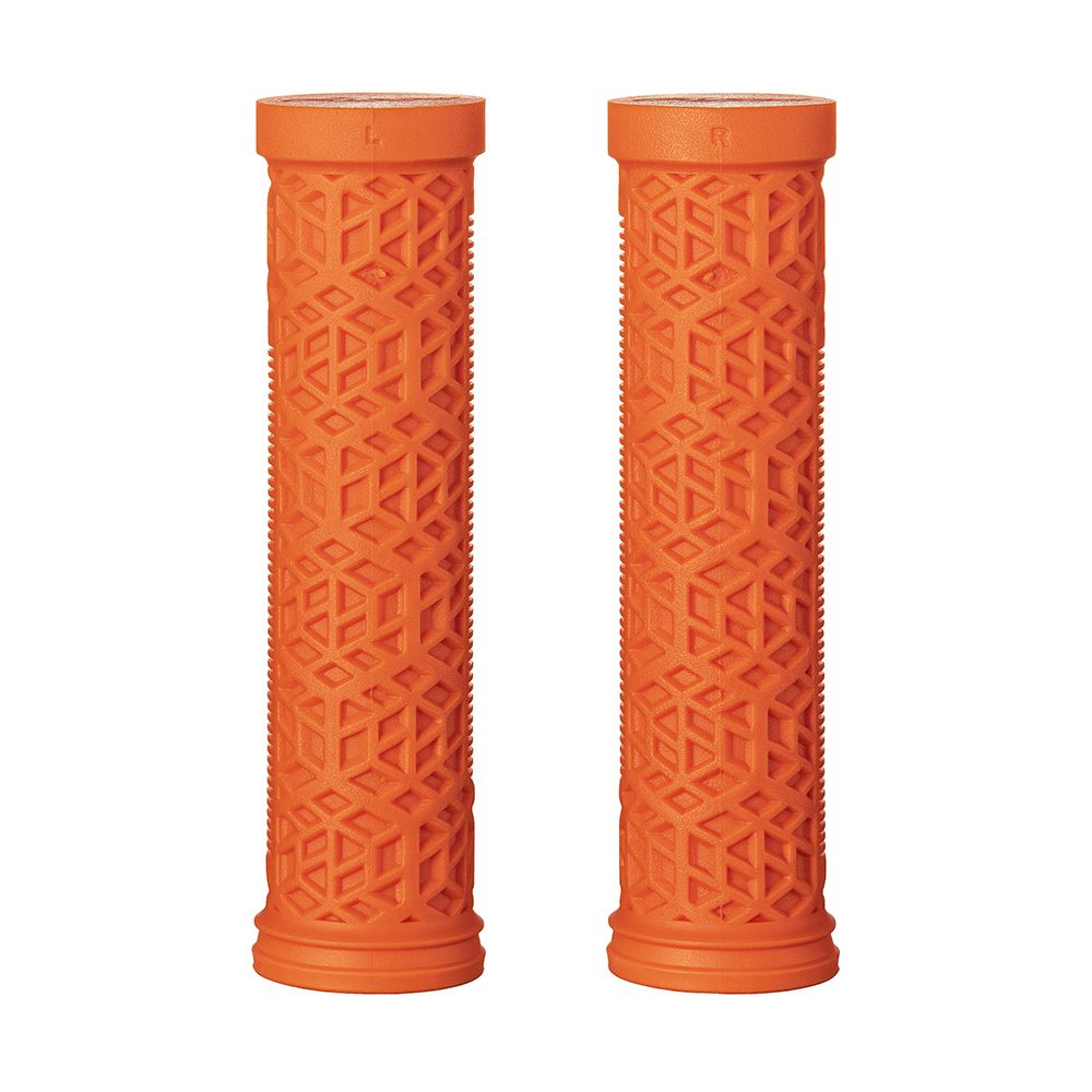 Funn Manopola HILT ES 30mm in Gomma Arancio con Collarino in Alluminio