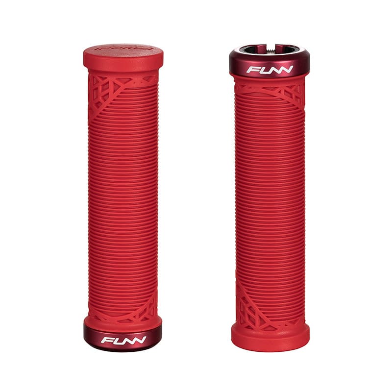 Funn Manopola HILT JUNIOR 19mm Rosso con Collarino Alluminio