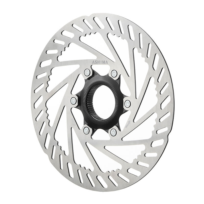 Ashima Disco Freno ARO-28 180mm x 2mm per E-Bike Argento 223gr - Center Lock