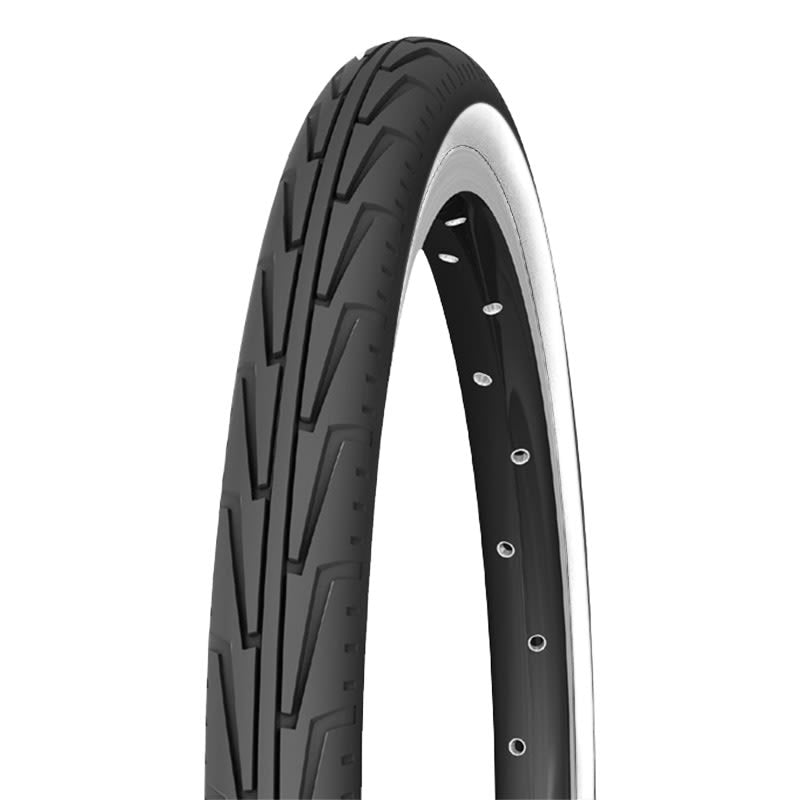 Michelin Pneumatico bicicletta 550A Confort STRADA CITY JR Rigido Bianco/Nero