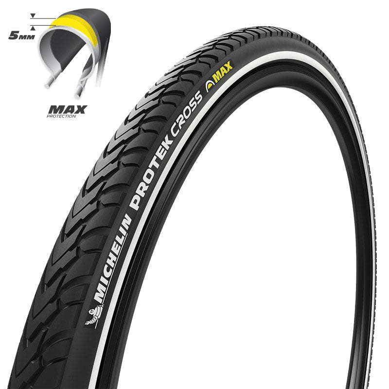 Michelin Pneumatico bicicletta 26x1.60 PROTEK MAX CROSS Rigido Nero/Reflex