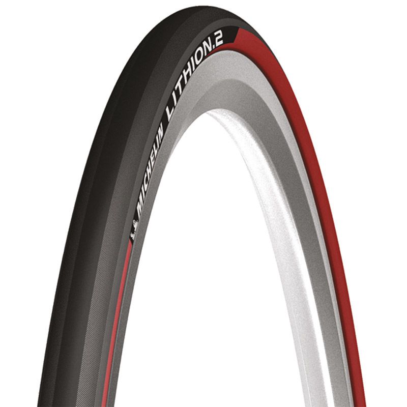 Michelin Pneumatico bicicletta 700x25 LITHION 2 V3 25-622 GRIP+ 255 gr Rosso