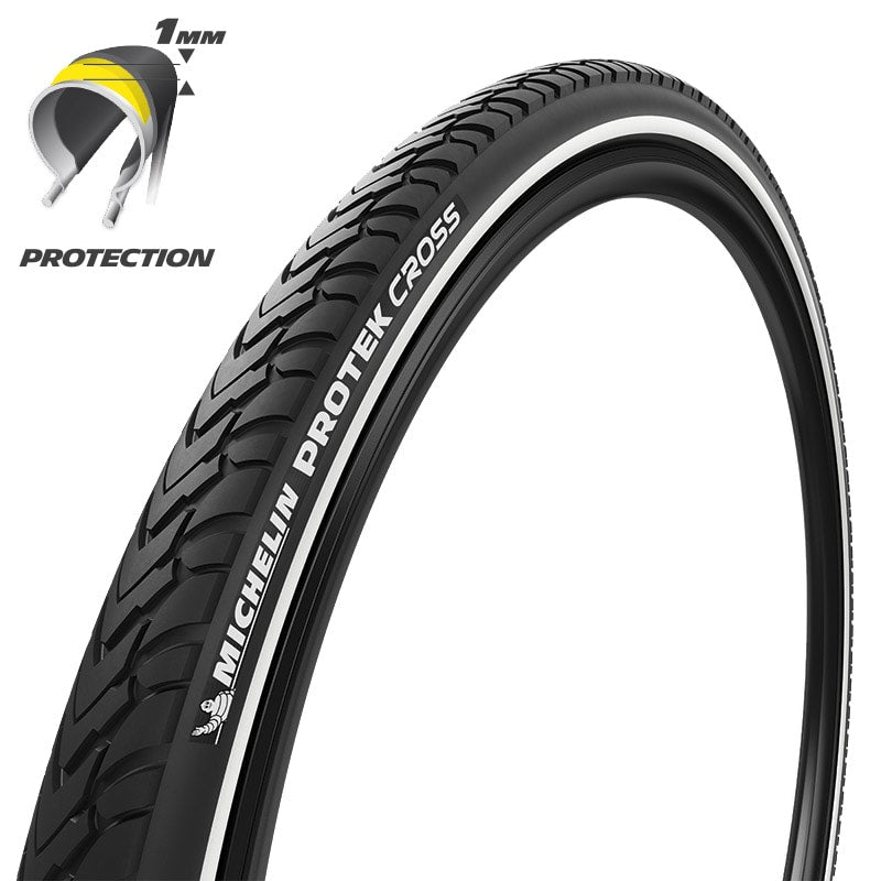 Michelin Pneumatico bicicletta 700x32 PROTEK CROSS Protezione PRO 1 Nero/Reflex