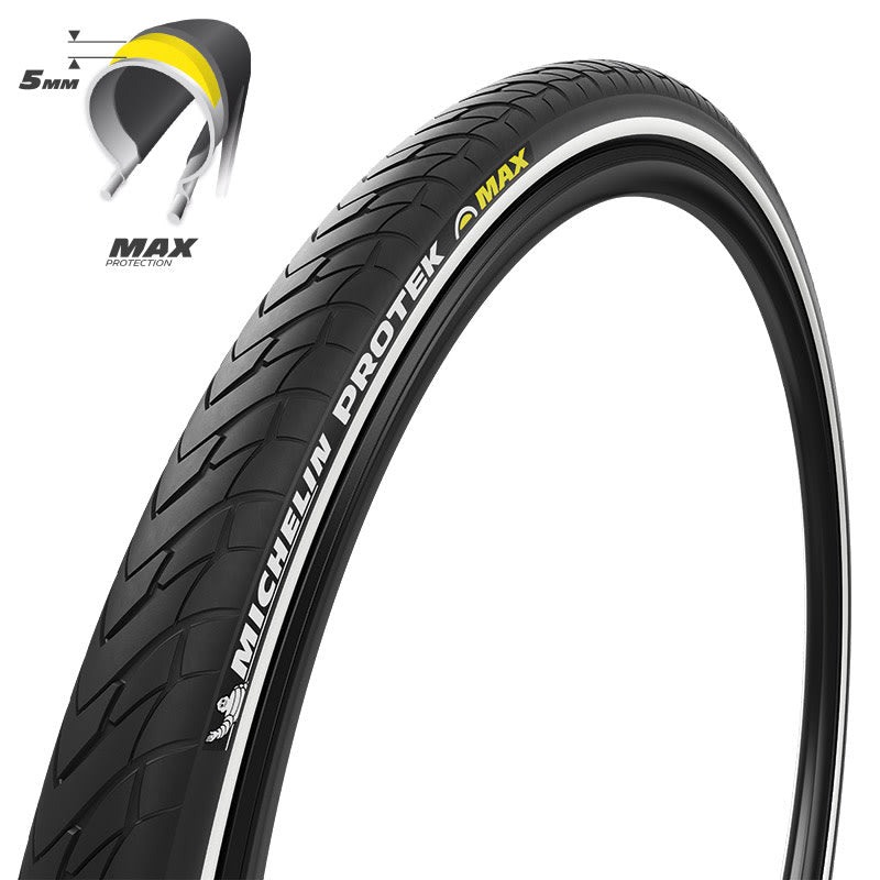 Michelin Pneumatico bicicletta 24x1,85 PROTEK MAX PRO 5 mm Nero/Reflex