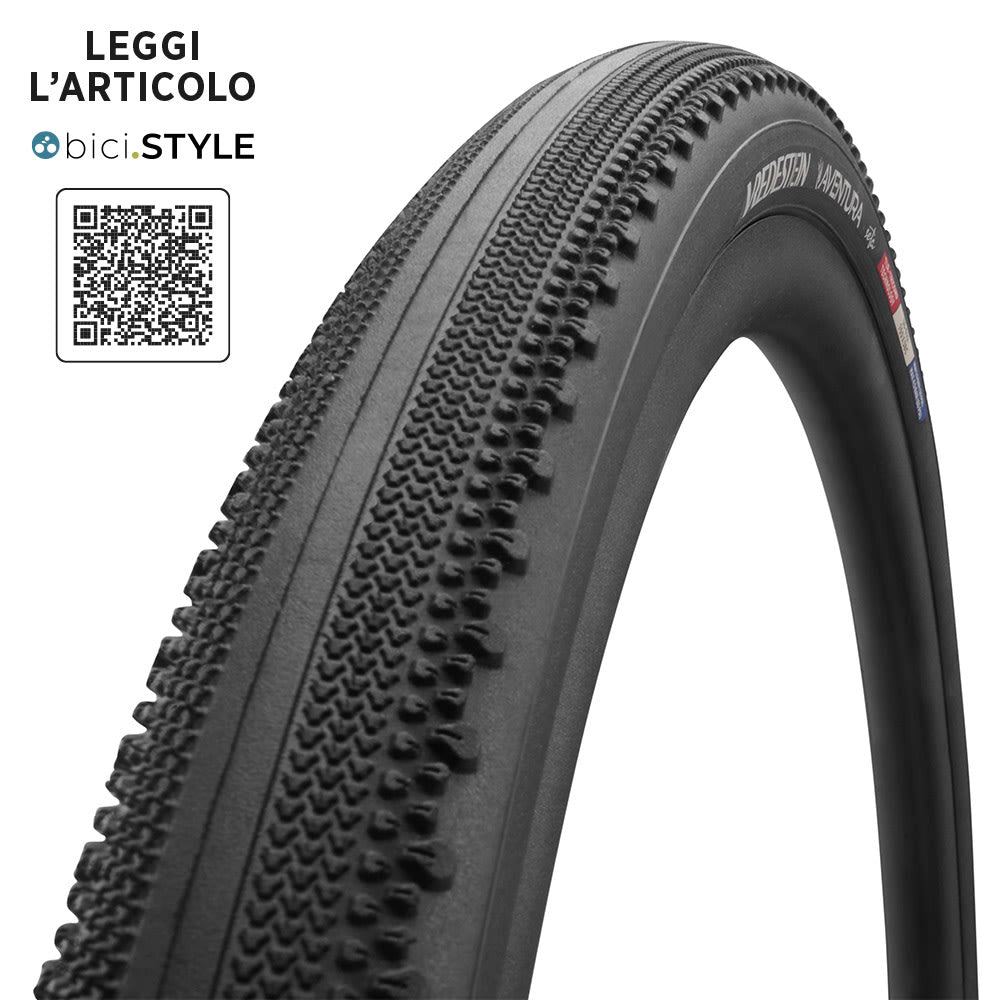 Vredestein Copertura 700x44 AVENTURA SETA Gravel Tubeless Ready Nero 120TPI